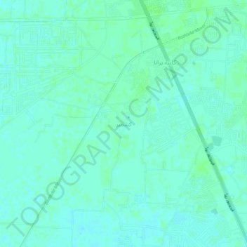 Mappa topografica Kashmir, altitudine, rilievo