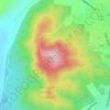 Mappa topografica Mount Tarrangower, altitudine, rilievo