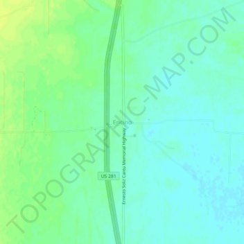 Mappa topografica Encino, altitudine, rilievo