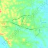 Mappa topografica Alto Lucero, altitudine, rilievo