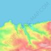 Mappa topografica Port Isaac, altitudine, rilievo