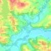 Mappa topografica Howard, altitudine, rilievo