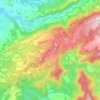 Mappa topografica la Guàrdia, altitudine, rilievo