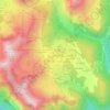 Mappa topografica Les Chars, altitudine, rilievo