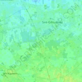Mappa topografica Zevensterre, altitudine, rilievo