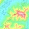 Mappa topografica Montefabbri, altitudine, rilievo