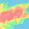Mappa topografica Potiron, altitudine, rilievo