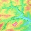 Mappa topografica Landsweiler-Reden, altitudine, rilievo