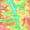 Mappa topografica Bretzingen, altitudine, rilievo