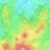 Mappa topografica Beyssac, altitudine, rilievo