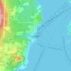 Mappa topografica Langdale, altitudine, rilievo