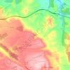 Mappa topografica Conill, altitudine, rilievo