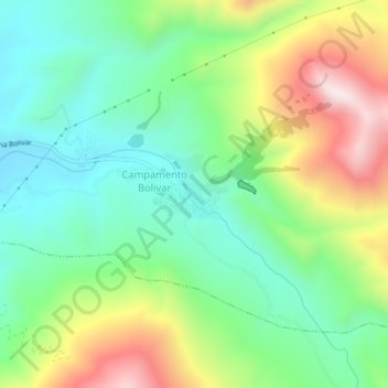 Mappa topografica Antequera, altitudine, rilievo