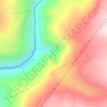 Mappa topografica Stevenson Creek Falls, altitudine, rilievo