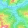 Mappa topografica Frogy, altitudine, rilievo