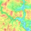 Mappa topografica Bivière, altitudine, rilievo