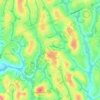 Mappa topografica Bafou Chefferie, altitudine, rilievo