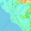 Mappa topografica Amungan, altitudine, rilievo