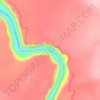Mappa topografica Upset, altitudine, rilievo