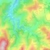 Mappa topografica Thezay, altitudine, rilievo