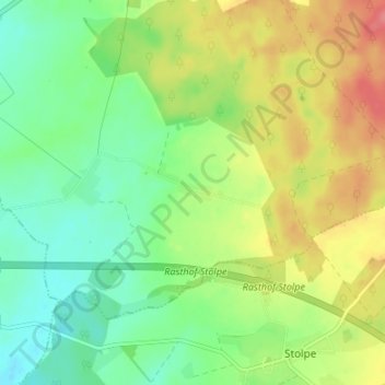Mappa topografica Primank, altitudine, rilievo