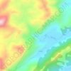 Mappa topografica Cachoeira do Roncador, altitudine, rilievo