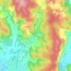 Mappa topografica Niaudon, altitudine, rilievo