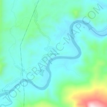 Mappa topografica Cabugao, altitudine, rilievo