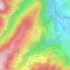 Mappa topografica Doucy, altitudine, rilievo