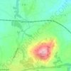 Mappa topografica Kerhuel, altitudine, rilievo