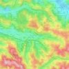 Mappa topografica La Pélonie, altitudine, rilievo