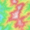 Mappa topografica La Chaud, altitudine, rilievo