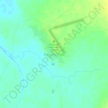 Mappa topografica Wangkatjungka, altitudine, rilievo