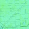 Mappa topografica Hialeah Estates, altitudine, rilievo