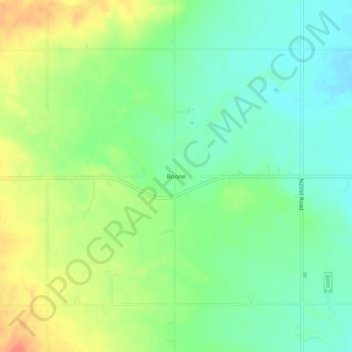 Mappa topografica Boone, altitudine, rilievo