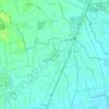 Mappa topografica Turago Bordone, altitudine, rilievo