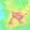 Mappa topografica Piz Kesch, altitudine, rilievo