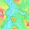 Mappa topografica Orzilhac, altitudine, rilievo