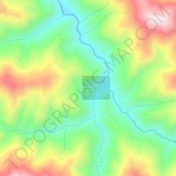 Mappa topografica Penney, altitudine, rilievo