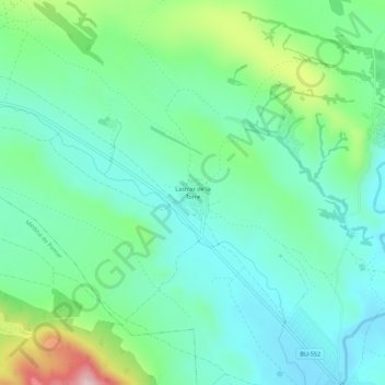 Mappa topografica Lastras de la Torre, altitudine, rilievo