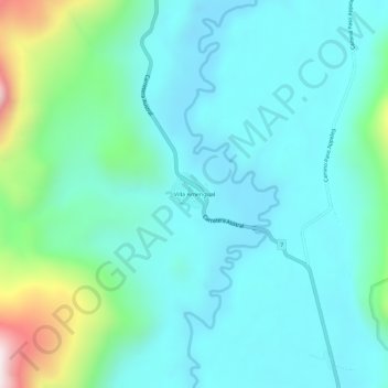 Mappa topografica Villa Amengual, altitudine, rilievo