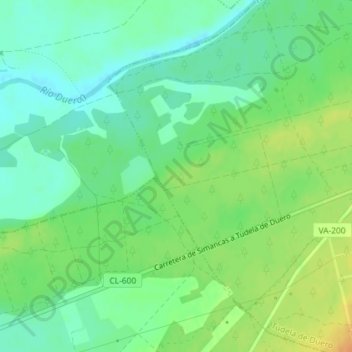 Mappa topografica Santinos, altitudine, rilievo