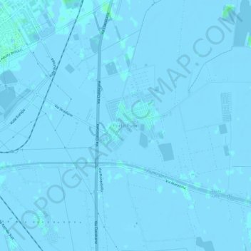 Mappa topografica Porto Fuori, altitudine, rilievo