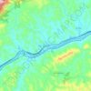 Mappa topografica Queluz, altitudine, rilievo