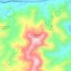 Mappa topografica Vda. Quebrada Maria, altitudine, rilievo