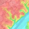Mappa topografica La Vinalière, altitudine, rilievo