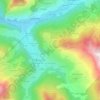 Mappa topografica Les Fauges, altitudine, rilievo