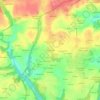 Mappa topografica Kroaz Kermel, altitudine, rilievo