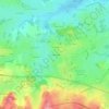 Mappa topografica Bourdessoulle, altitudine, rilievo