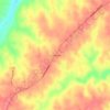 Mappa topografica Guinea Mills, altitudine, rilievo